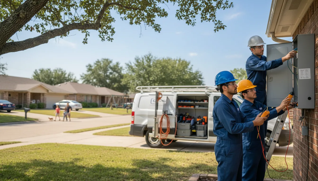 Certified electrician providing emergency electrical services in Hartley, IA